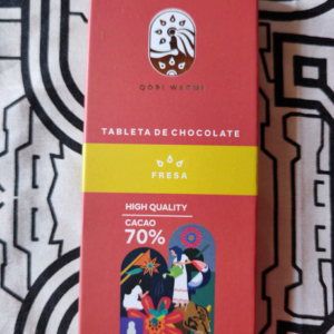 Chocolate Bitter 70 % Cacao con Frutos Deshidratadas De Fresa