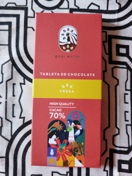 Chocolate Bitter 70 % Cacao con Frutos Deshidratadas De Fresa