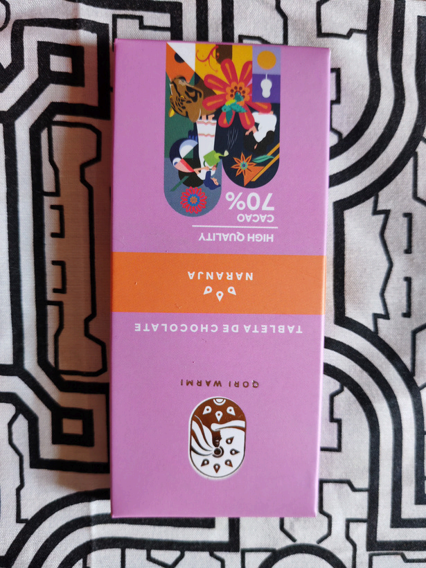Chocolate Bitter 70 % Cacao con Frutos Deshidratadas De Naranja