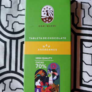 Chocolate Bitter 70 % Cacao con Frutos Deshidratadas De Arandanos