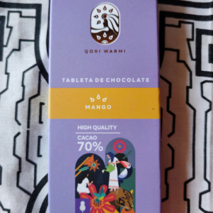 Chocolate Bitter 70 % Cacao con Frutos Deshidratadas De Mango